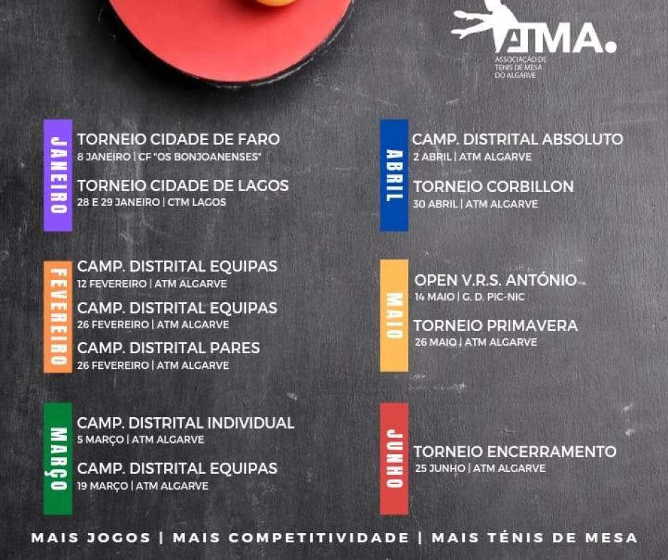 Calendário Provas ATMA